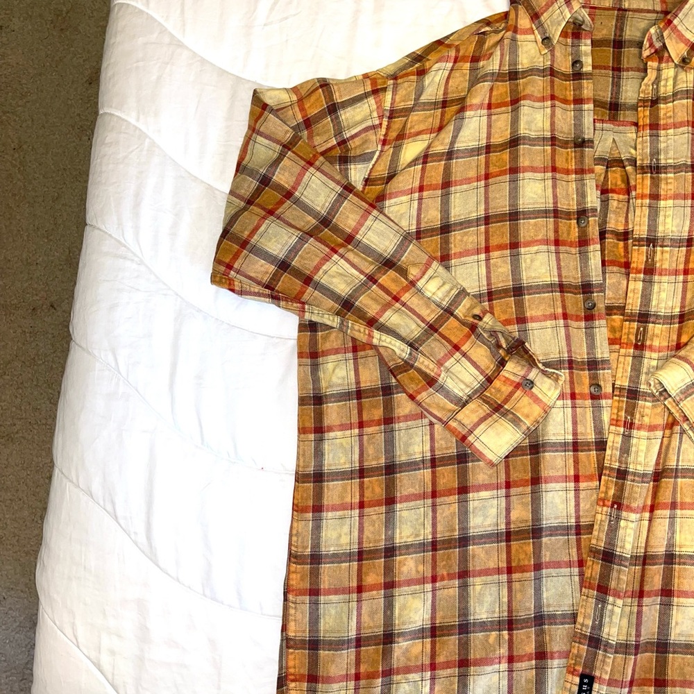 One size urban outfitters distressed vintage flannel - Picture 3 of 8